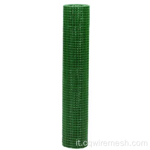 Mesh 25x25mm verde in vinile a filo rivestito